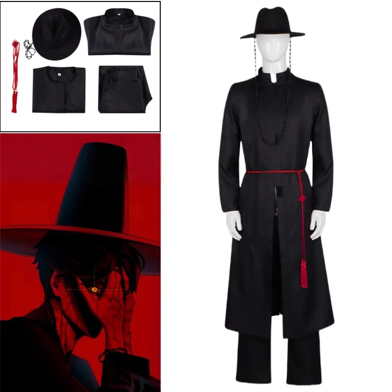 

Anime Movie Demon Hunter Saja Boy Jinu Cosplay Costume Kpop Group Singing Korea Style Boy band Idol Halloween Party Costumes