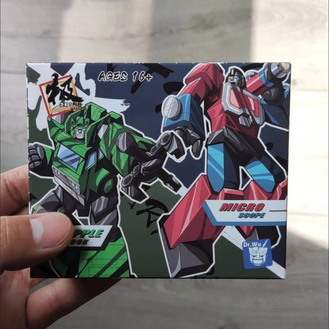 

New Transformation Toy DR. WU Extrme Warfare DW-E25 MICROSCOPE DW-E26 GRAPPLE Action Figures Set Small Scale Deformable Robot
