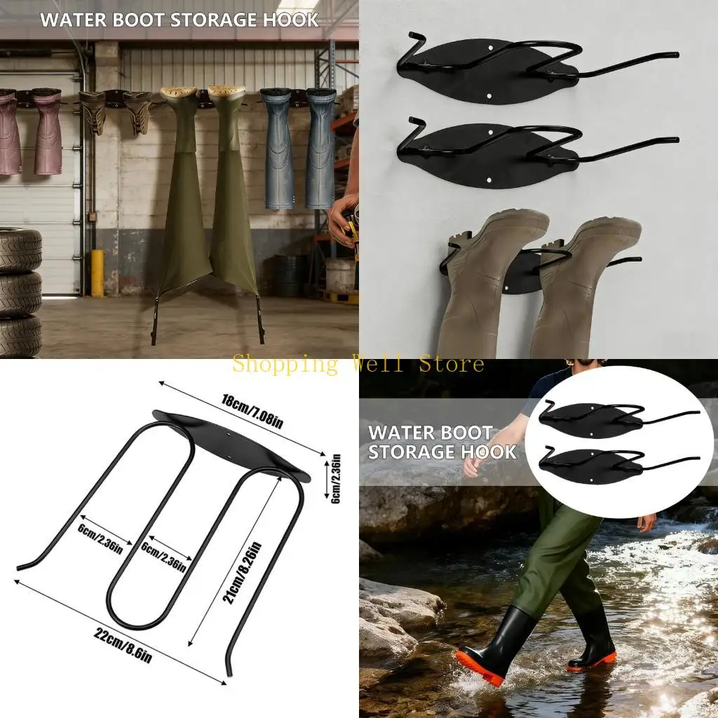 kx4b-wall-mountable-rack-stainless-steel-boot-and-wader-hanger-for-closet-entryway
