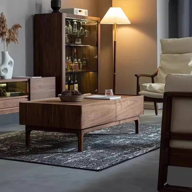 Decor European Coffee Table Subtle Polished Japanese Vintage Coffee Table Stylish Rustic Stolik Kawowy Living Room Furniture