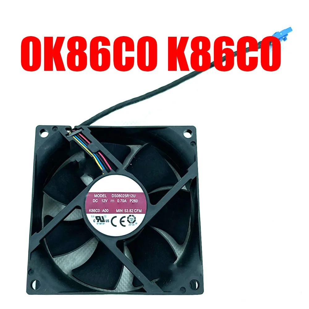 

0K86C0 K86C0:A00 Cooling Fan For DELL For PowerEdge T140 DS08025R12U P260 DC12V 0.70A