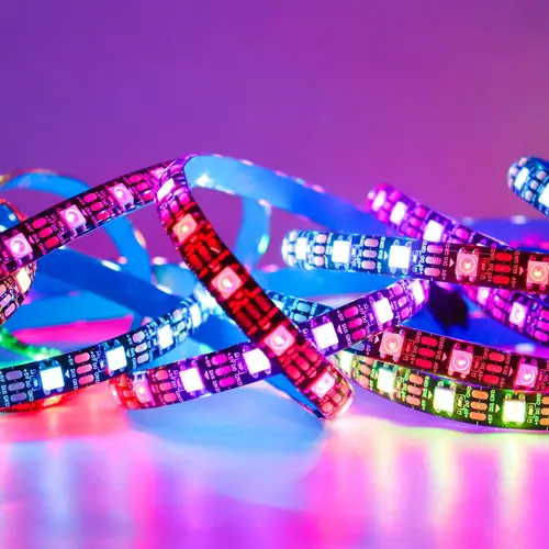 DC12V WS2815 5050 Smart RGB Pixels LED Strip DC5V WS2812B Individually Addressable IC 30/60/74/96/144/Leds/M WS2812 Tape Light - Image 4