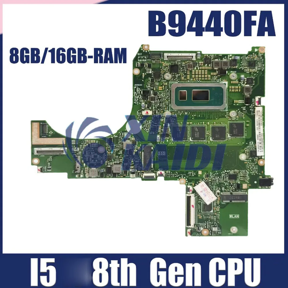 B9440 Mainboard For ASUS B9440FAV B9440FA B9440FAR B9440FAM B9440UA Laptop Motherboard with I5 I7 8th Gen CPU 8GB 16GB RAM