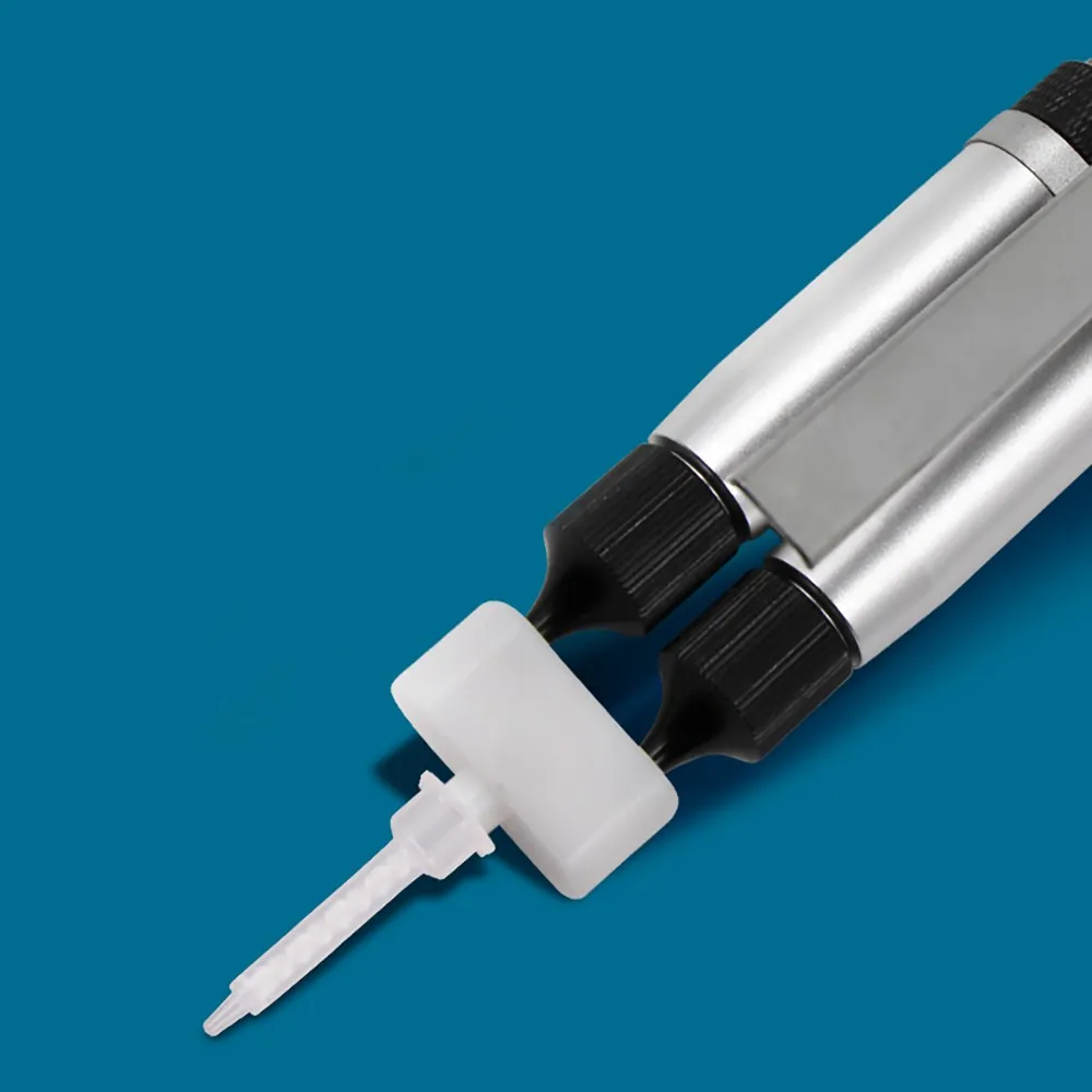 SY Dispenser Valve AB Plastic Mixing Tube Adapte, Dispensing Valve Tee, Double Tee Fluid Dispensing Head Dispensing Accessories
