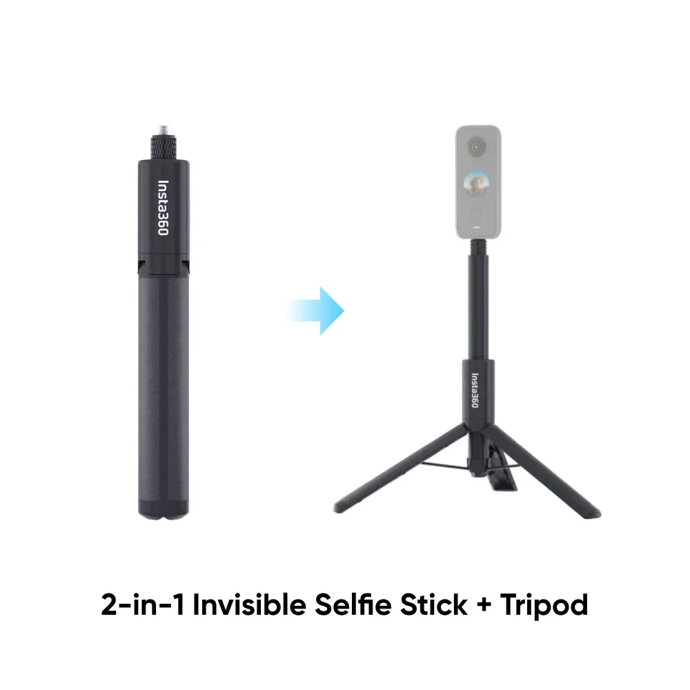 

or Insta360 2-in-1 Invisible Selfie Stick and Tripod (ONE X2/ONE R/GO2) Action Cameras Accessories