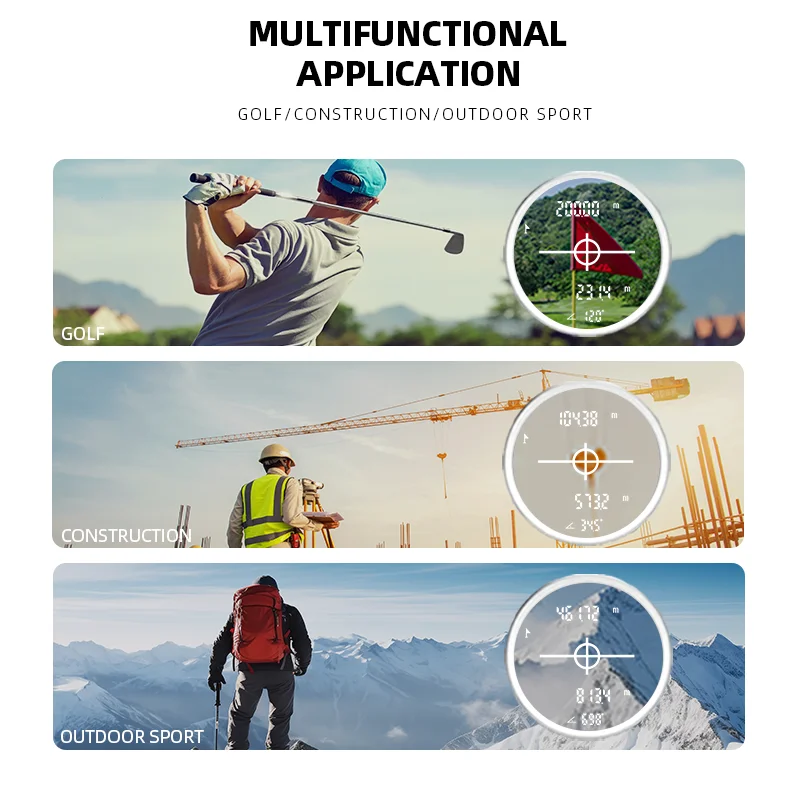 Télémètres de Golf 500M, règle électronique de haute précision, télémètres de Golf en plein air, puissance extérieure