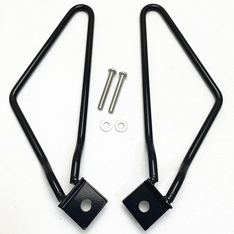 

Motorcycle Saddlebags Support Bar Mount Brackets Metal Bag Support Compatible with XL883, Silver, Black