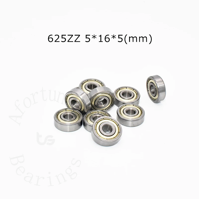 Bearing 10 Pieces 625ZZ 5*16*5(mm) free shipping chrome steel Metal Sealed High speed Mechanical equipment parts