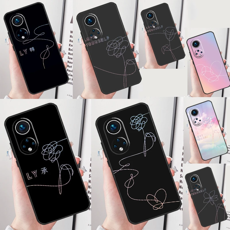 Love Yourself Flower Kpop Case For Honor Magic 5 Pro 8X 9X X8a X9a X7a X6a Honor X8 X9 X7 X6 50 70 90 Lite Cover