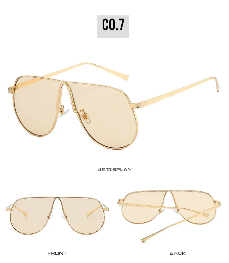 Vintage Übergroße Farbverlauf-Sonnenbrille aus Legierung für Damen Neue Modische Rosa Elegante Sonnenbrillen Retro Sexy Shades Outdoor UV400 – Detail 19