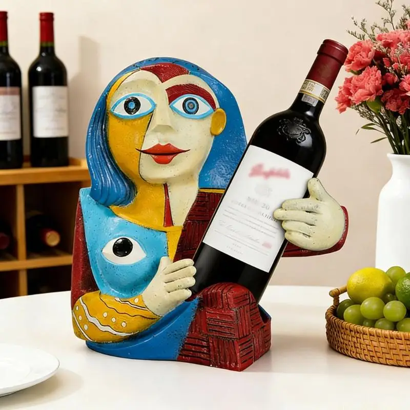 QX2E Modern Synthetic Wine Stand Formed In Present Day Figure Outline Aesthetic