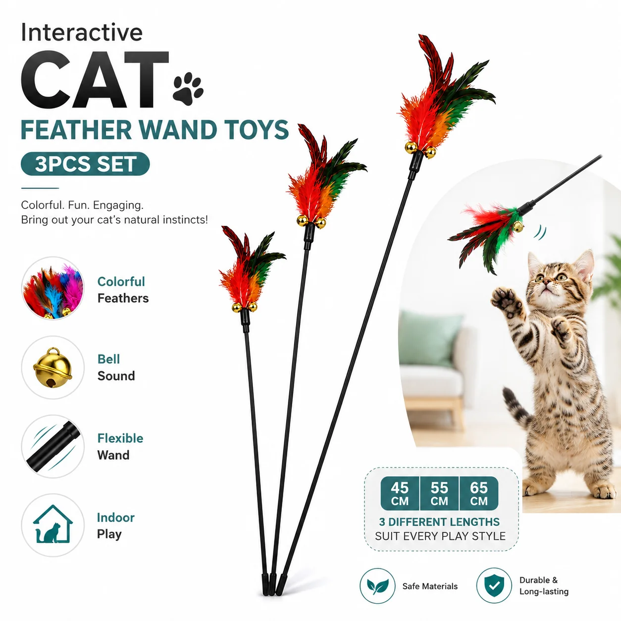 Thumbnail 3 - #64 Latest Cat Wand Toys Offers