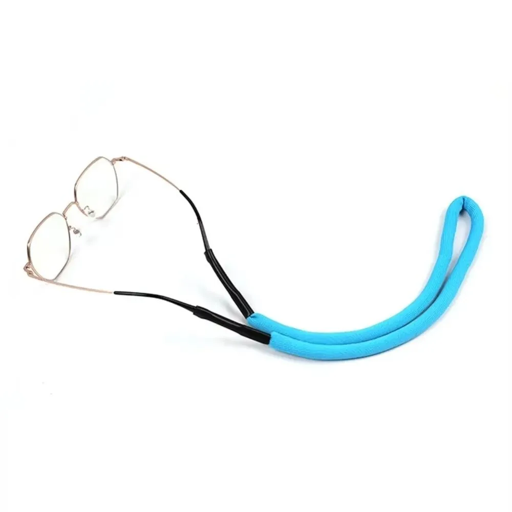1PC Adjustable Length Floating Glasses Strap Foam Floatable Design Polyester Foam Sunglasses Neck Chain Non-slip Durable