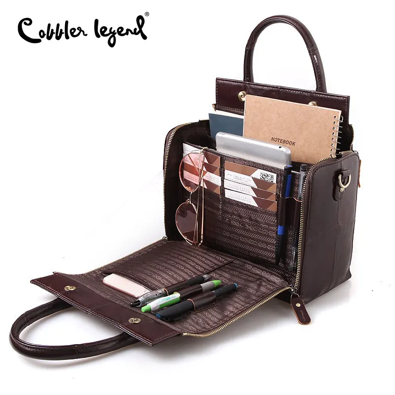 Cobbler Legend Top Handle Bags Genuine Leather Handbag SeasonsFashion Shoulder for Women 2023 Vintage Designer Brand Crossbody