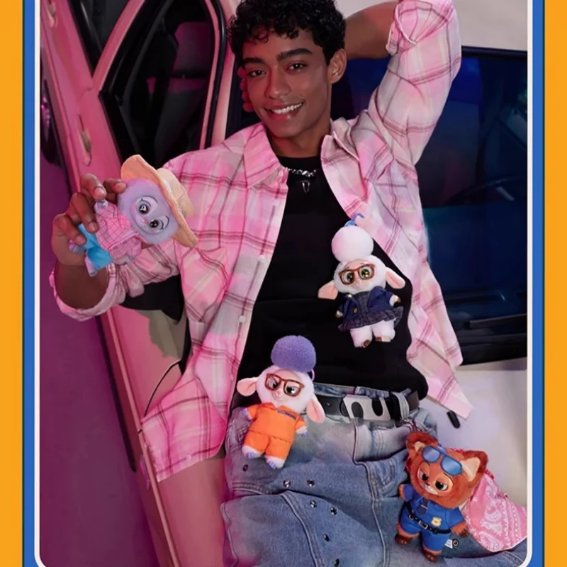 MINISO Disney Zootopia boîte aveugle Zootropolis vinyle peluche boîte aveugle jouet mignon en peluche pendentif Figure Anime jouets enfant cadeaux d'anniversaire