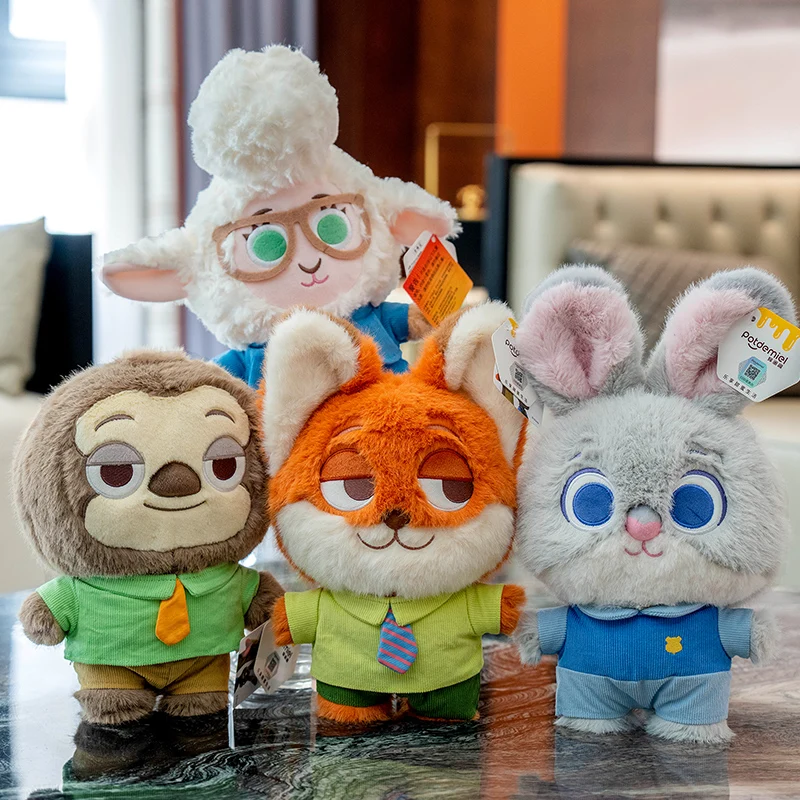 New Hot Sale Authentic Disney Zootopia Rabbit Judy Doll Fox Nick Doll Plush Toy Girl Birthday Present Toys