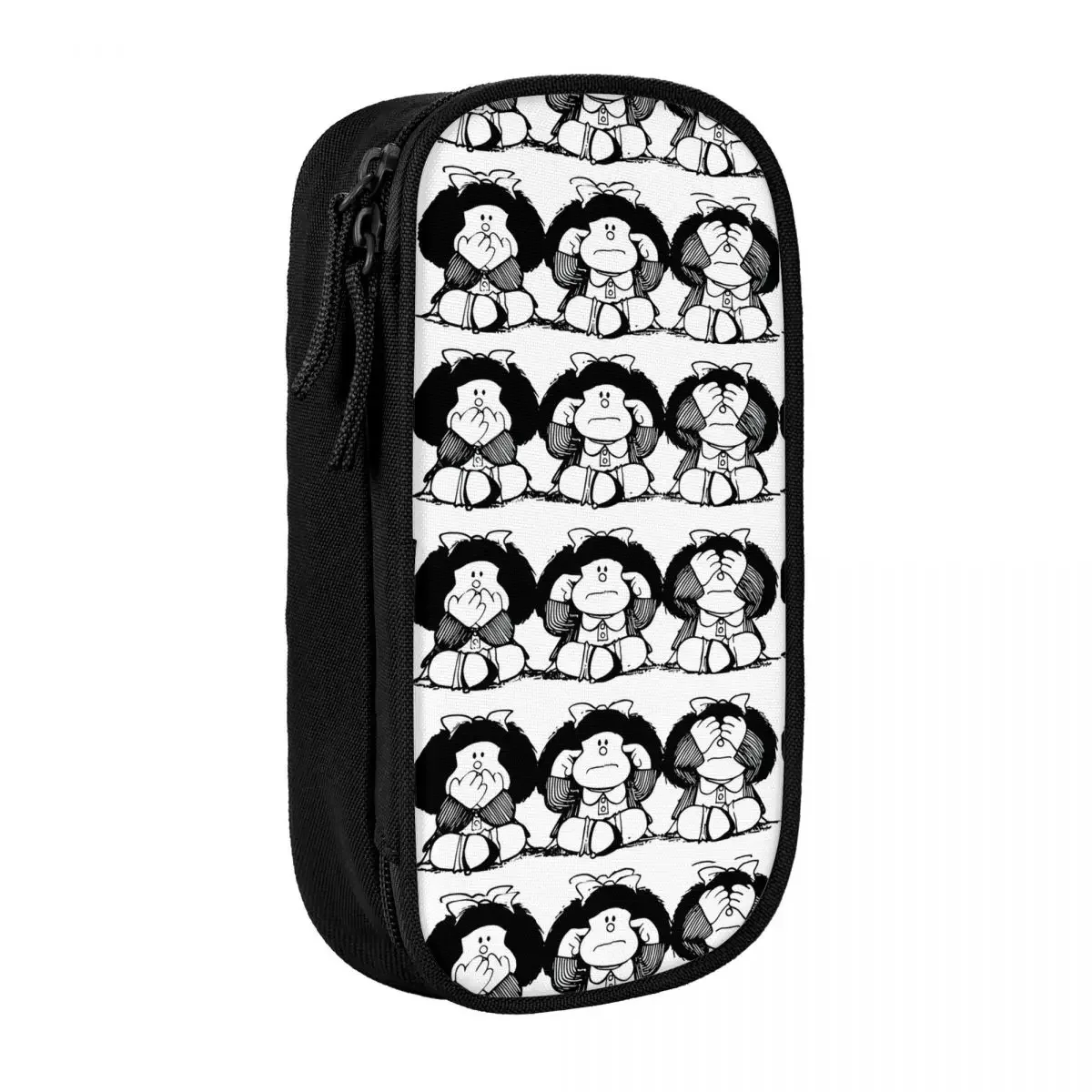 

Mafalda Funny Pencil Case Gril Cartoon Boy Girl Kawaii Pen Box Pattern School Cases Supplies Gift