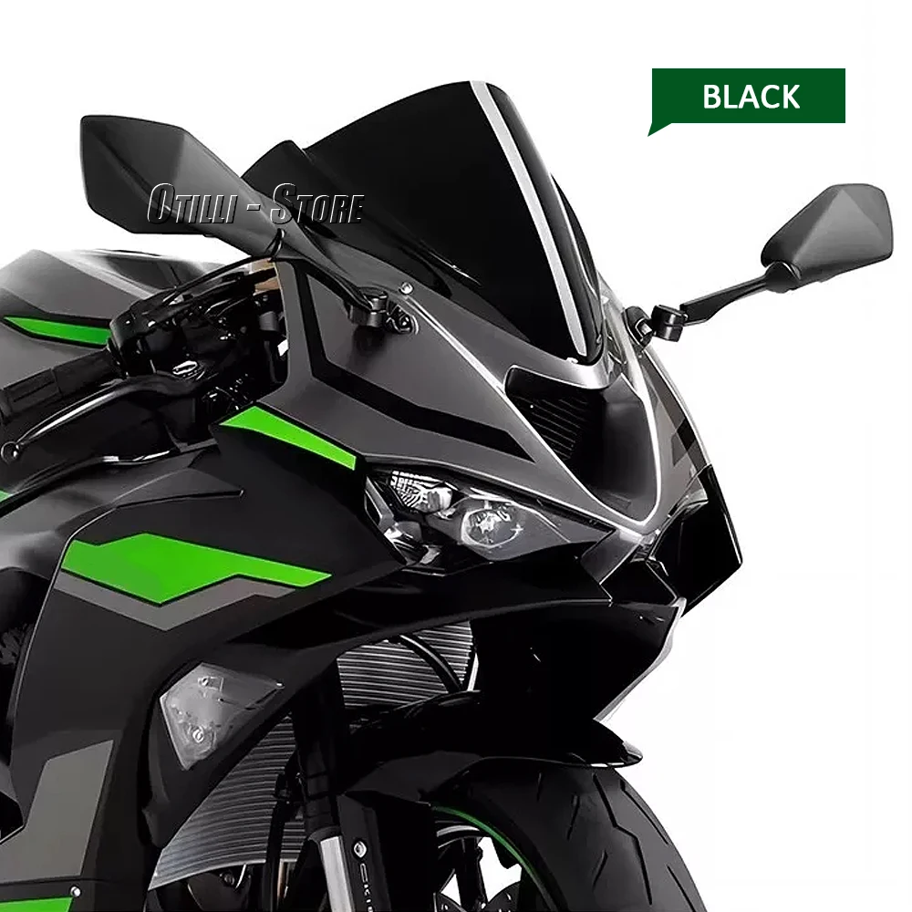 Parabrezza Parabrezza Per Kawasaki NINJA ZX6R ZX-6R ZX 6R Ninja 2024 2025 Moto Vento Deflettore Doppia Bolla Vento schermo