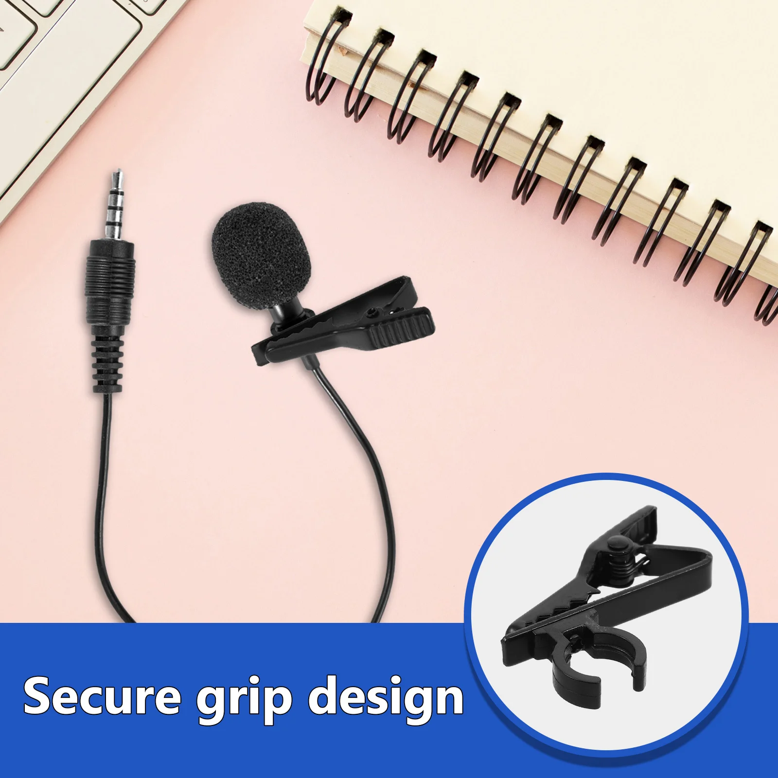 1 set 1 Set Of Lavalier Mic Clips Universal Fit For Collar Microphone Secure Grip Lightweight For Interviews Live Streaming