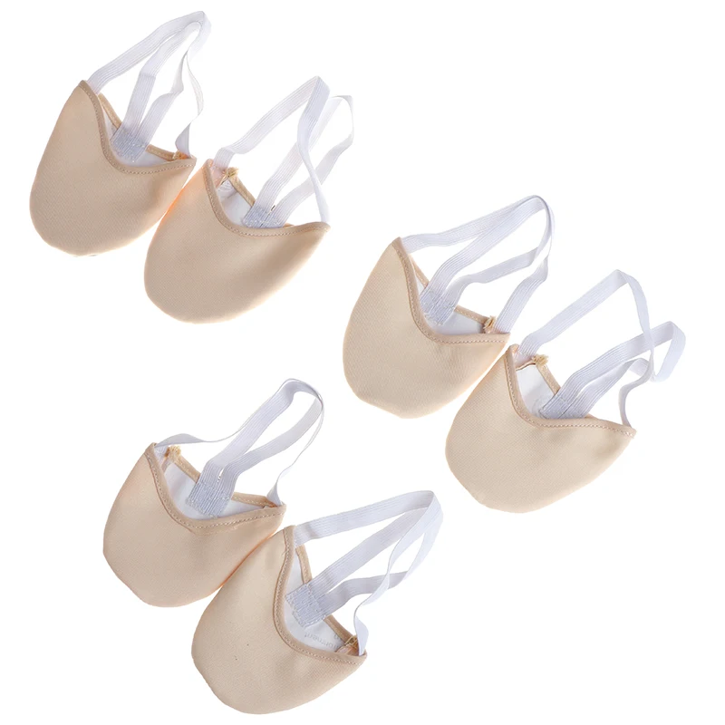 Rhythmic Gymnastics Toe Shoes Soft Half Socks Roupa Ginastica Professional Competition Sole Protect Elastic Skin Color S/M/L