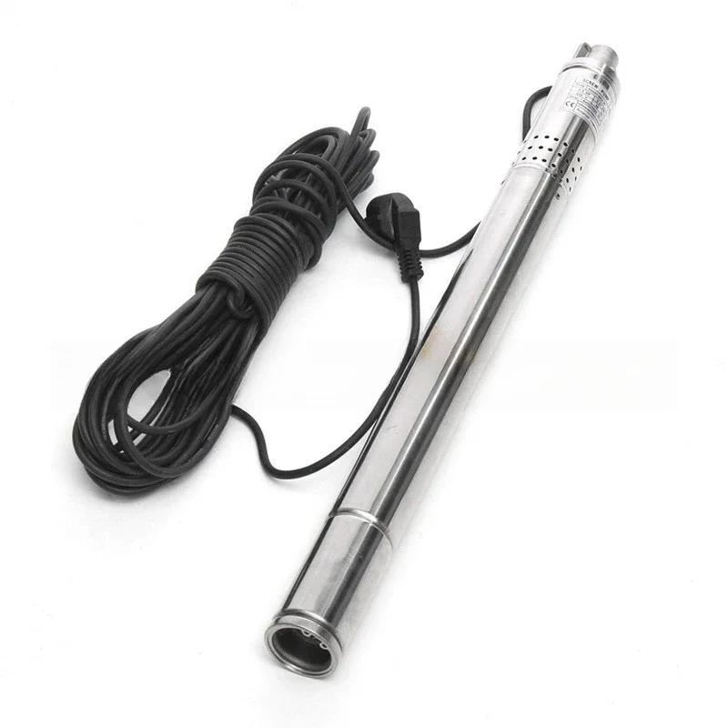 50mm Submersible Well Pump 304 Stainless Steel Body, Deep Well Water Pump 1000L/h 2 Inch