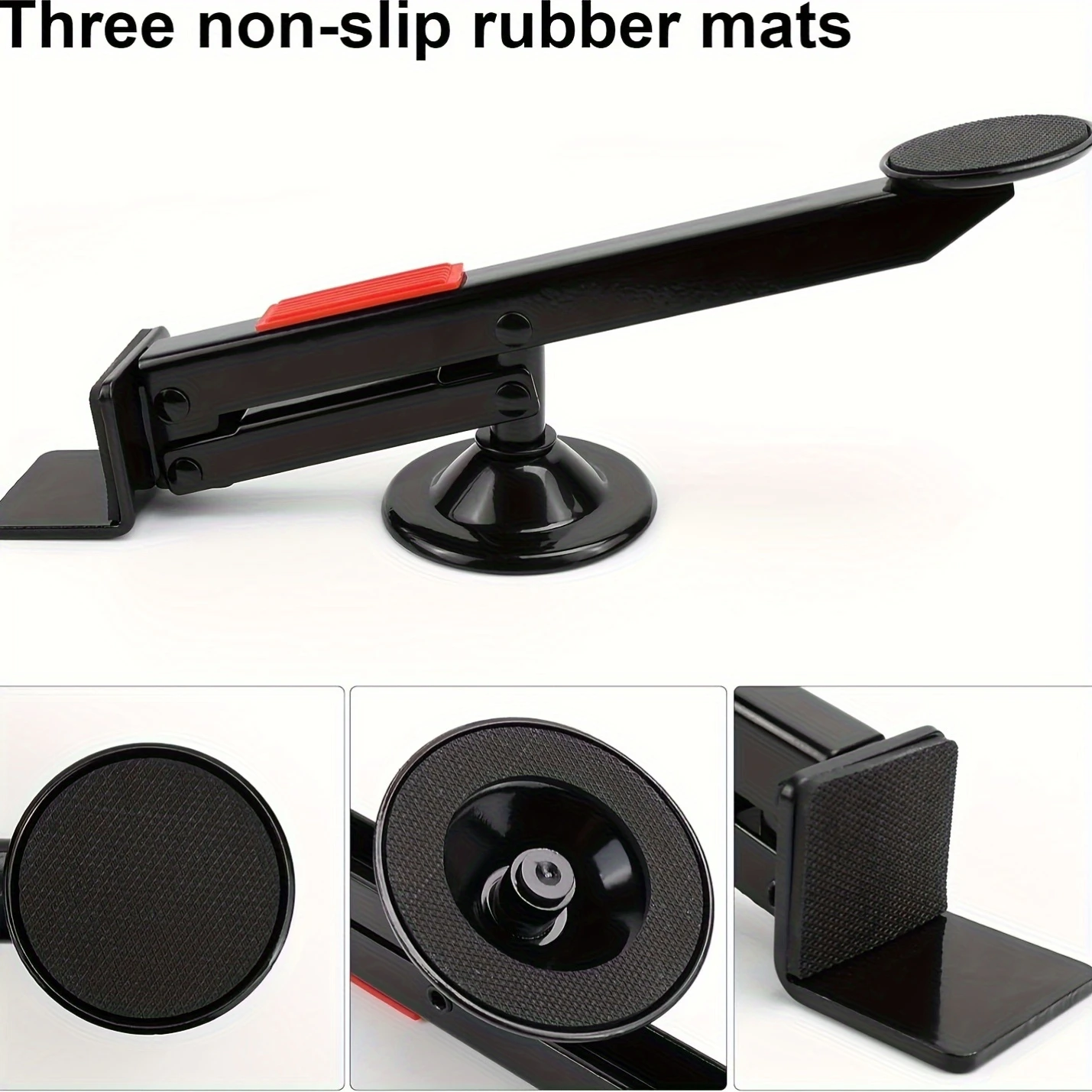 360° Foot Operated Door Lifter 100KG Max Load Compact Room Door Lifting Tool Pedal Jack Furniture Moving Tool 320x56mm