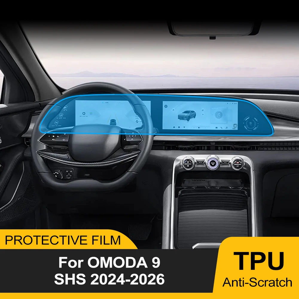 for OMODA 9 SHS 2026 2025 2024 TPU Car Dashboard Screen Protector…