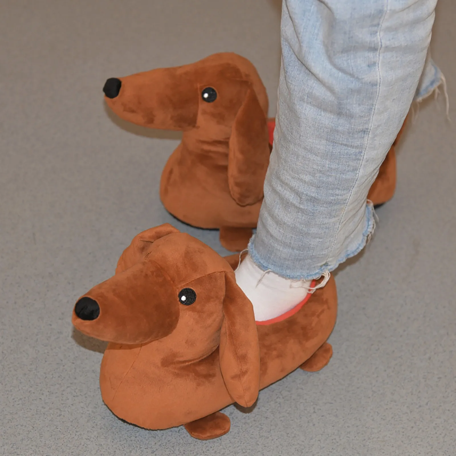 

Dachshund Dog Style Cotton Slippers for Men and Women At Home Winter Dachshund Autumn Winter Warm Thick Soles Indoor Shoes ﻿