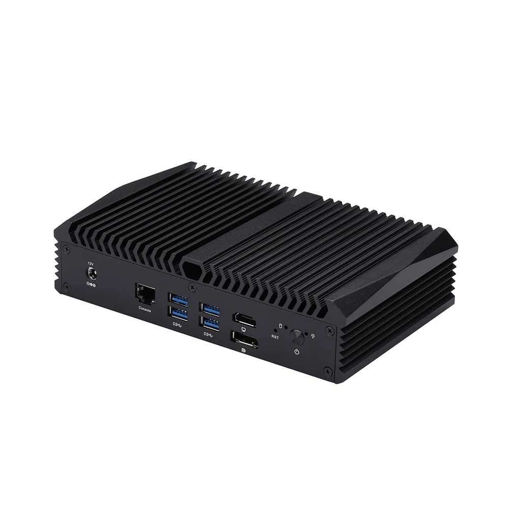 Qotom Mini PC Q1000GE-S13 Pentium Core i3 i5 i7 with 8 I226V 2.5G LAN AES-NI Fanless Computer