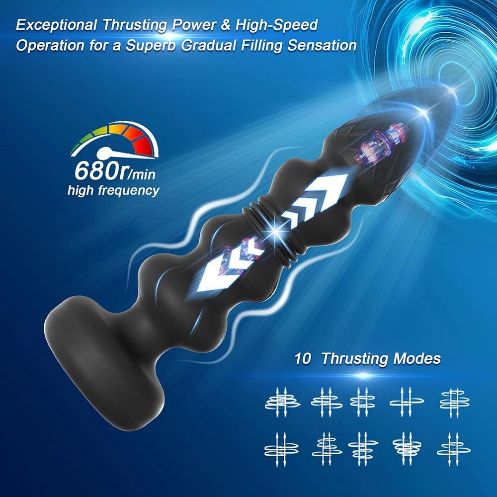 Telescopic Vibrating Butt Plug Anal Vibrator Wireless Remote Sex Toys for Women Ass Anal Dildo Prostate Massager Men Buttplug - view 3