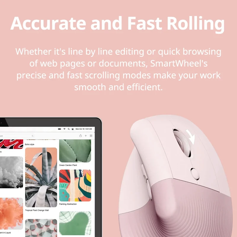 

Lift Vertical Mouse Ergonomic Wireless With Silent Click Bluetooth/Usb Dual Mode For Pc Laptop Tablet Wrist Pain