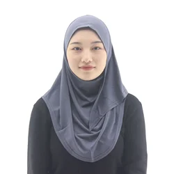 Een Stuk Amira Hijab Moslim Vrouwen Effen Hoofddoek Wrap Sjaal Trek Klaar Om Te Dragen Hijaabs Islamitische Niab Nikab Instant Hoofddoek