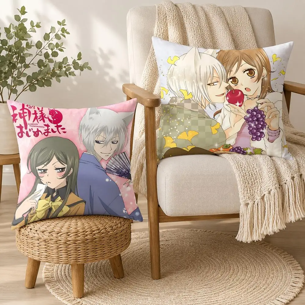Kamisama Kiss Cartoon Cushion Cover Square Decorative Throw Pillow 40x40cm For Sofa Bedroom Living Room Home Decor