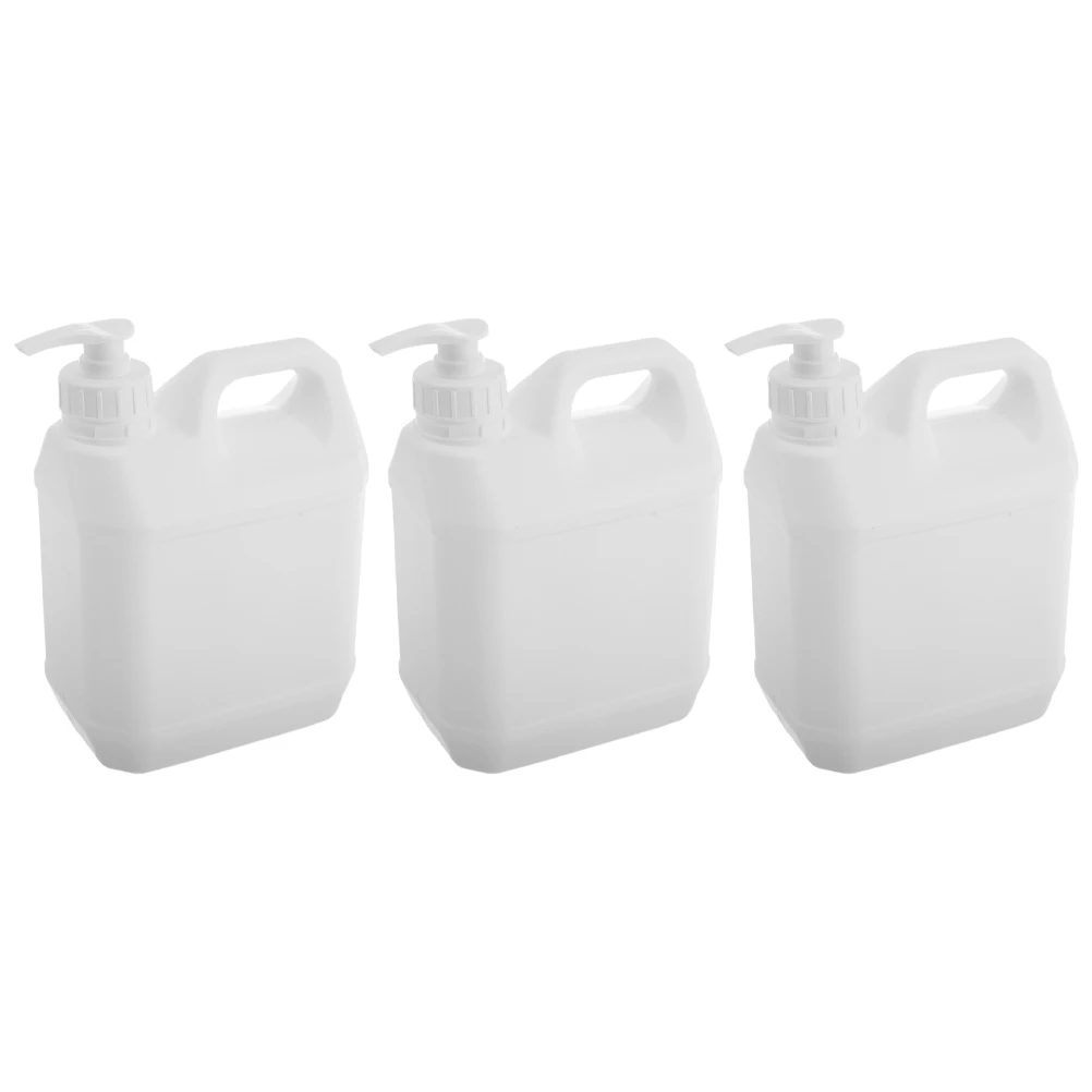 

3 Pcs Press The Pump Shower Gel Shampoo Hair Wash Dispenser Liquid Storage Containers Portable