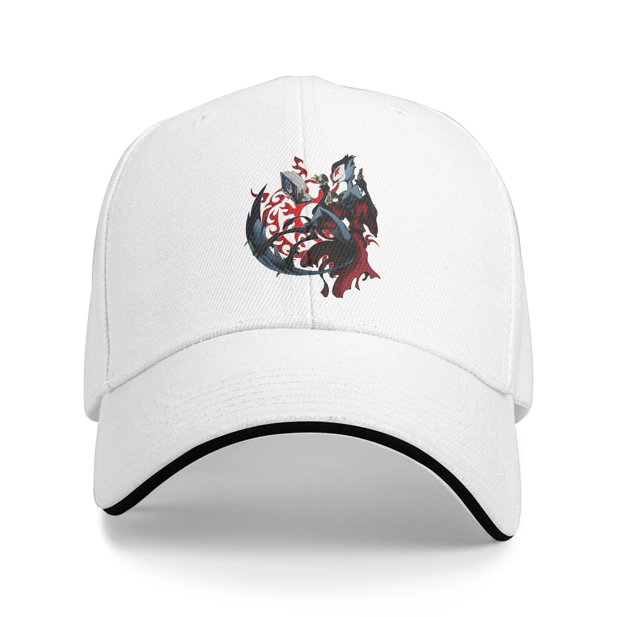 Helluva Boss Cartoon Baseball Caps Hip Hop Black Comedy Sandwich Hats Unisex Style Polyester Dad Hat Fishing
