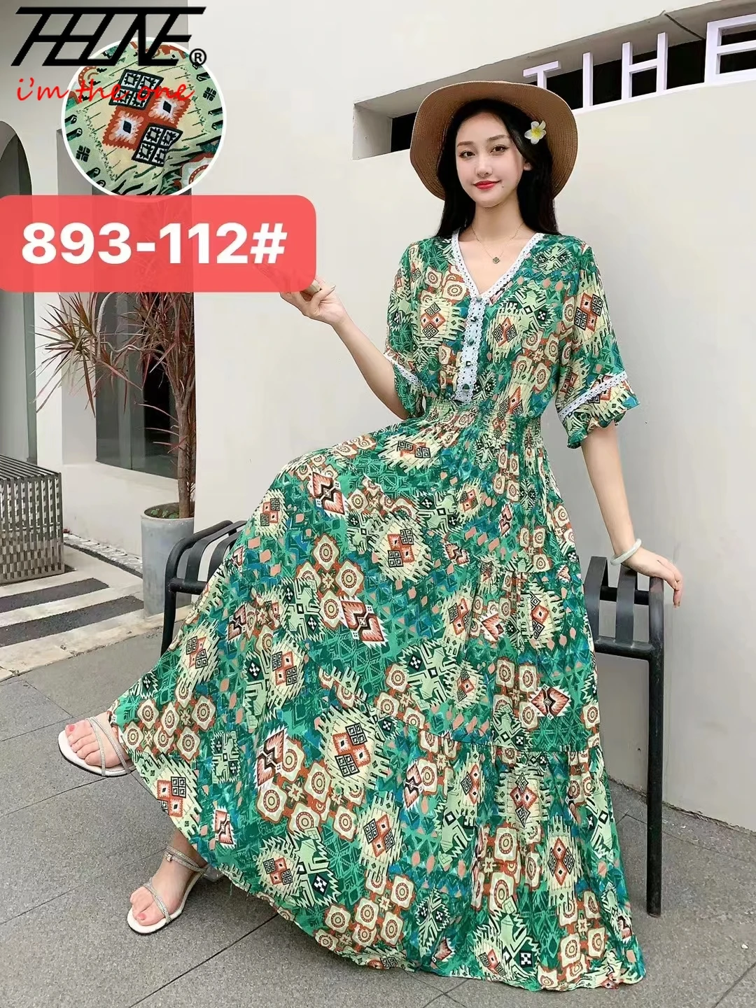 THHONE Summer Dress Women 2024 Vestidos De Mujer Robe Maxi Long Indian Casual Beach coreano floreale cotone lino abiti bohémien