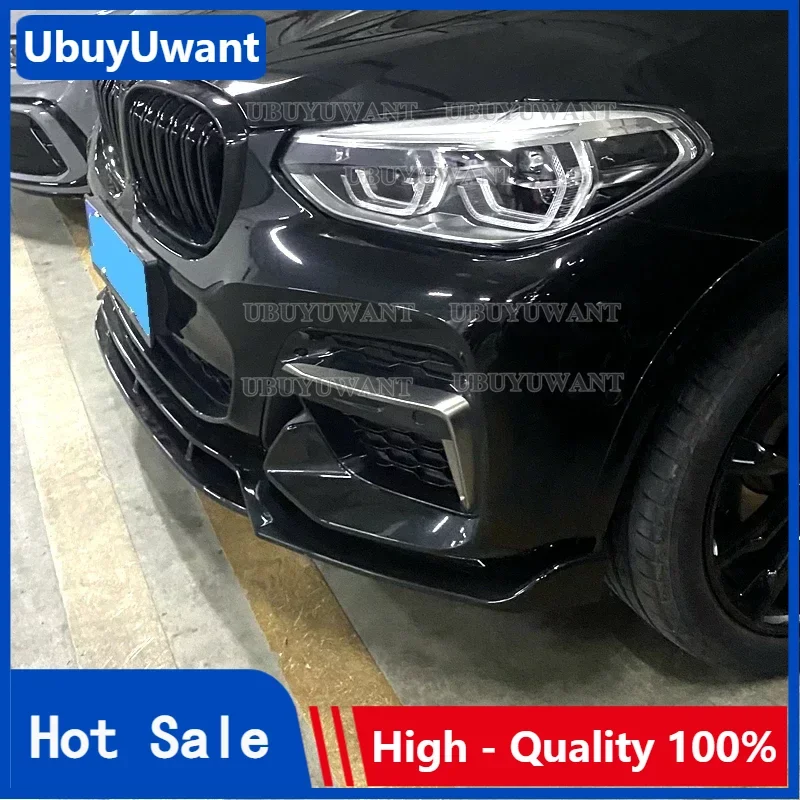 

3Pcs For BMW G01 NEW X3 X3M Car Styling High Quality PP Material Front Spoiler Anterior Front lip Bumper Protector 2019-2024