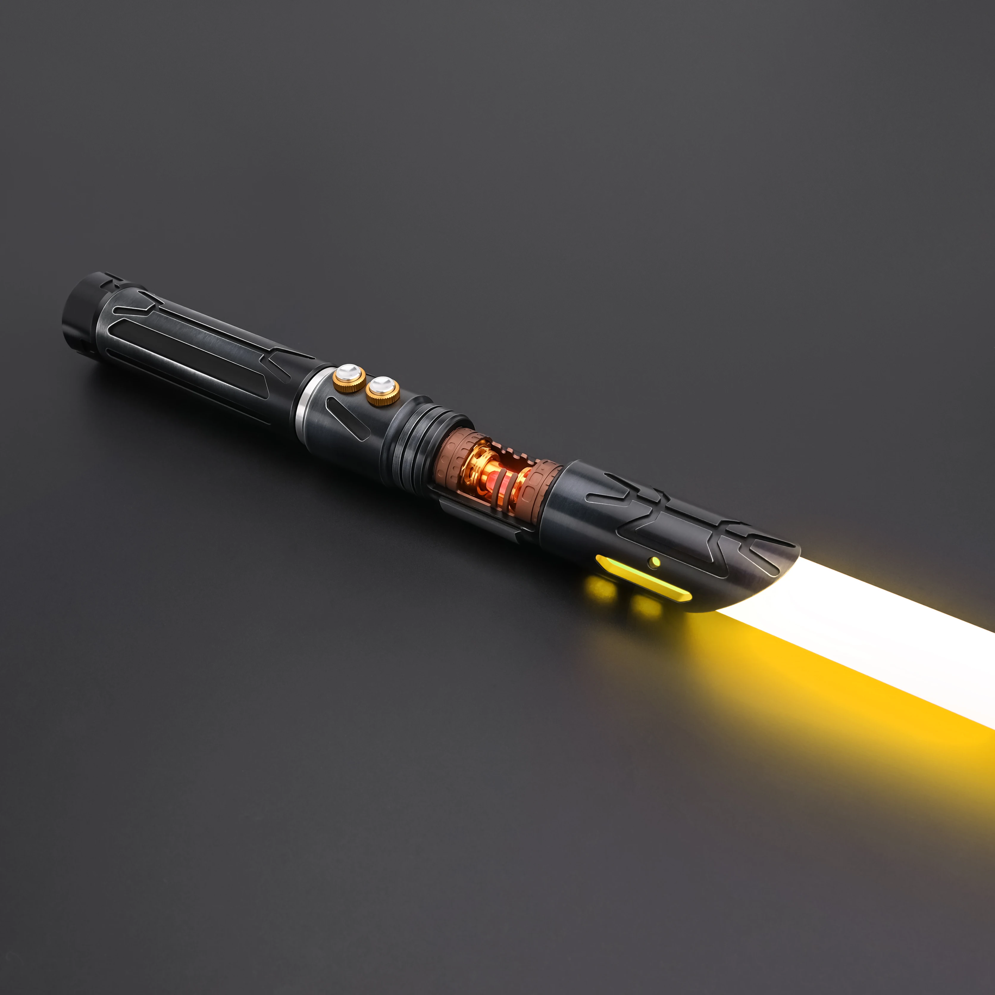 Spada Laser TXQSABER Dark Hunter con Effetto Smooth Swing, Blaster FOC, Impugnatura in Metallo, Spada Laser Robusta per Duelli, Giocattolo per Cosplay Adulti