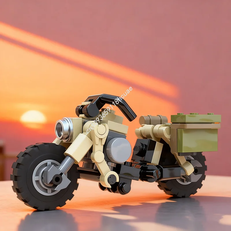 139 pièces MOC moto BMWedd DAK Kradmelder E modèle jouets de construction blocs Architecture cadeau de noël assembler bricolage éducation enfants