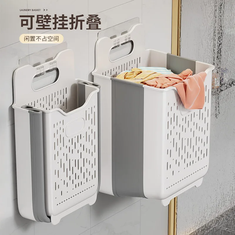 Foldable Large Capacity Laundry Basket & Storage Bin for Dirty Clothes, Portable Collapsible Hamper for Bathroom and Home Use