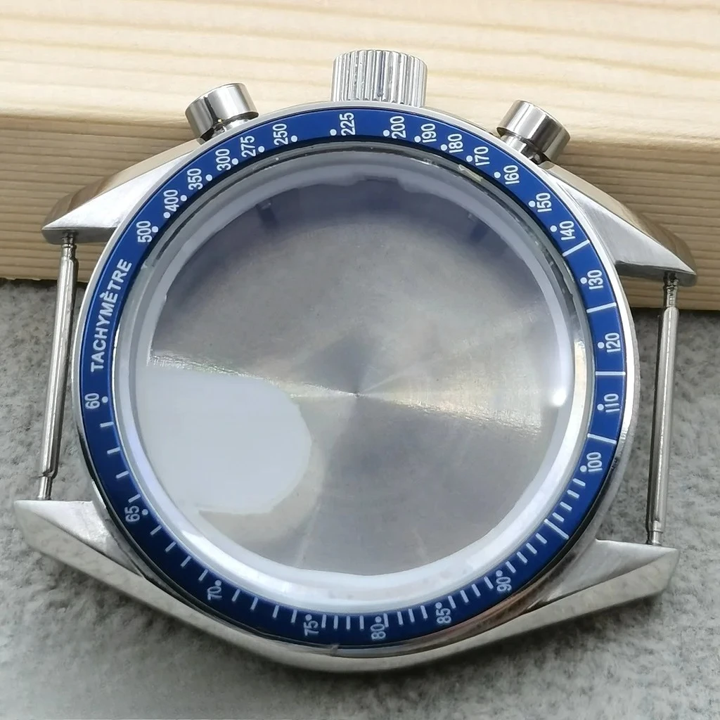 High Quality VK63 case 39.7mm moonswatch metal case chronograph case bezel,VK63 Fashion Business watch sealed back moon watch image 4