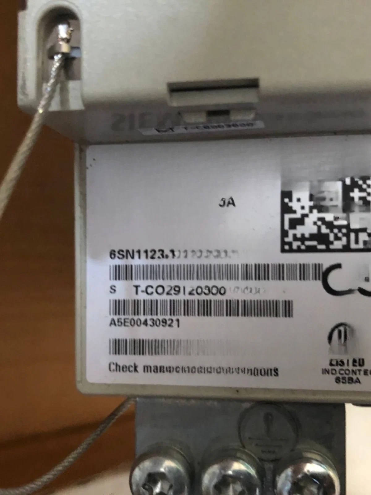 

Драйвер 6SN1123-1AA00-0AA2 Оригинальный запас