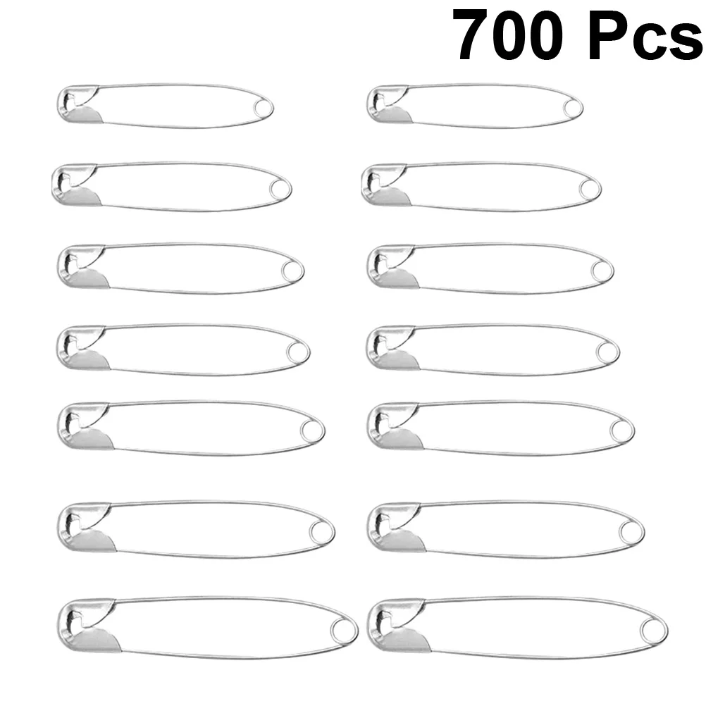 700 قطعة دبابيس الأمان متنوعة مشبك معدني صغير المشبك الفضة Diy بها بنفسك الحرفية الخياطة الخياطة الفن منظم منزلي أداة تثبيت الحفاضات