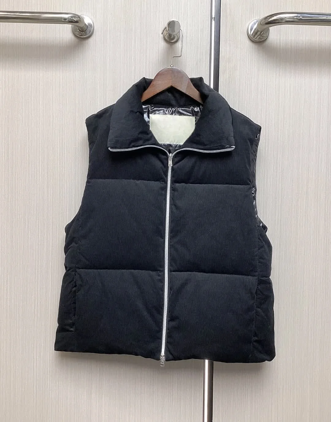 2025H novo estilo com zíper gola alta elegante jaqueta de deslocamento colete jaqueta