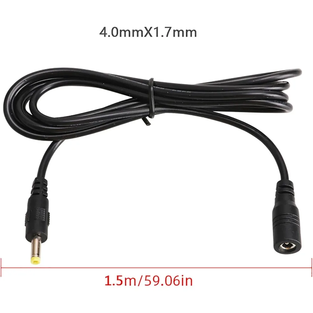 

DC 4.0x1.7mm TO 4.0X1.7MM LED Extended Cable Surveillance Camera DC4.0 Male Female Expansion 1.5M 3M Cable
