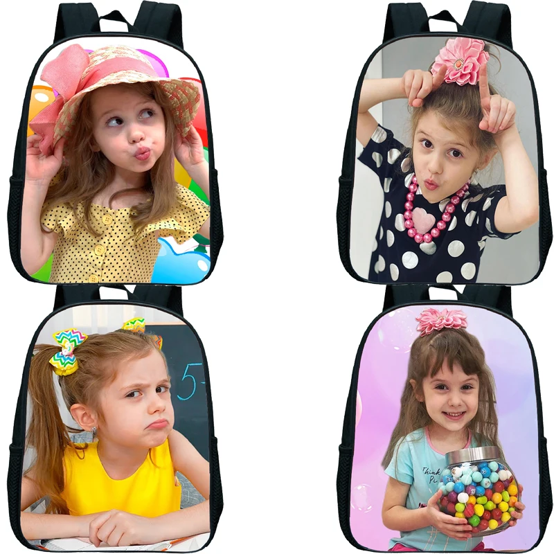 

Lovely Eva Bravo 3D Backpack Toddler Kindergarten Bag Pack Waterproof Kawaii Backpack Boys Girls Schoolbag 12 Inch Kids Bookbag