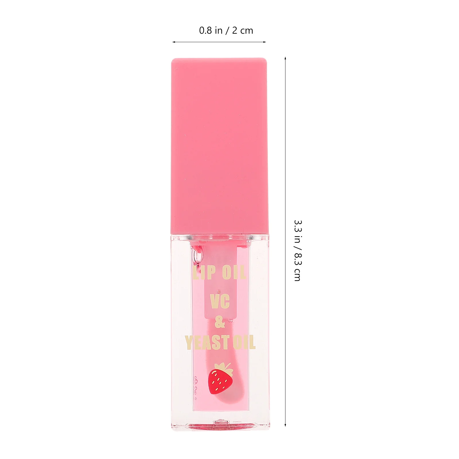 Fruity Mirror Surface Lip Gloss with Sponge Applicator Smooth Non-Stick Formula Complements All Skin Tones Ideal for Dating and