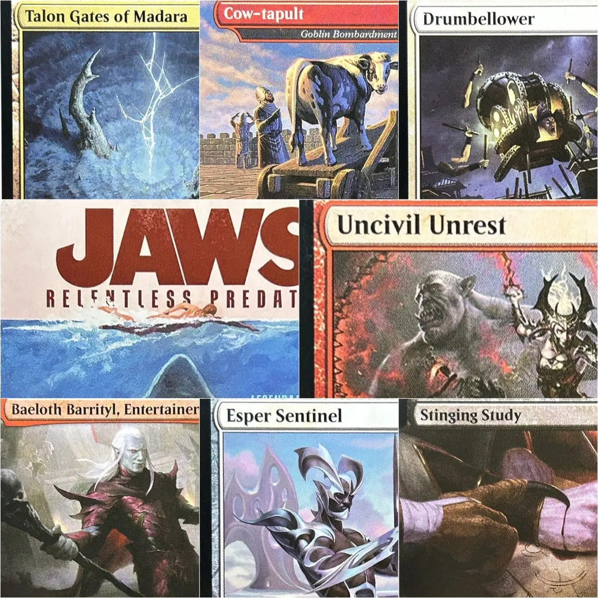 SLD/NEC Drumbellower / Force of Vigor / Cow-tapult بطاقات الوكيل السحرية لوحة تجميع عالية الجودة أوراق تجداول الألعاب