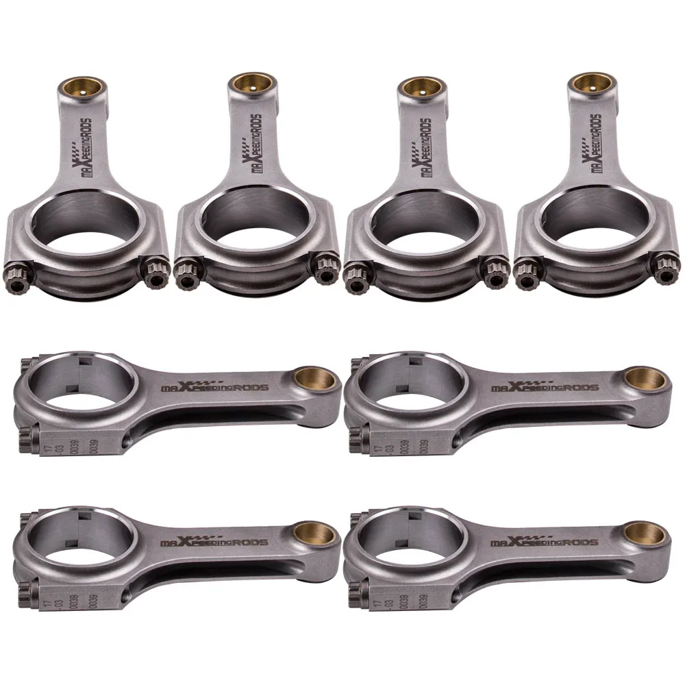 H-beam Steel Connecting Rods+ARP 2000 Bolts For Mercedes Benz 4.0L V8 M177/M178 153mm 5/16