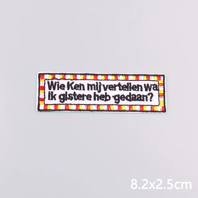 Neue gestickte Patches Oeteldonk Emblem Patch Eisen auf Patch auf Kleidung Niederlande Karneval Frosch Applikation Patches für Kleidung – Detail 13